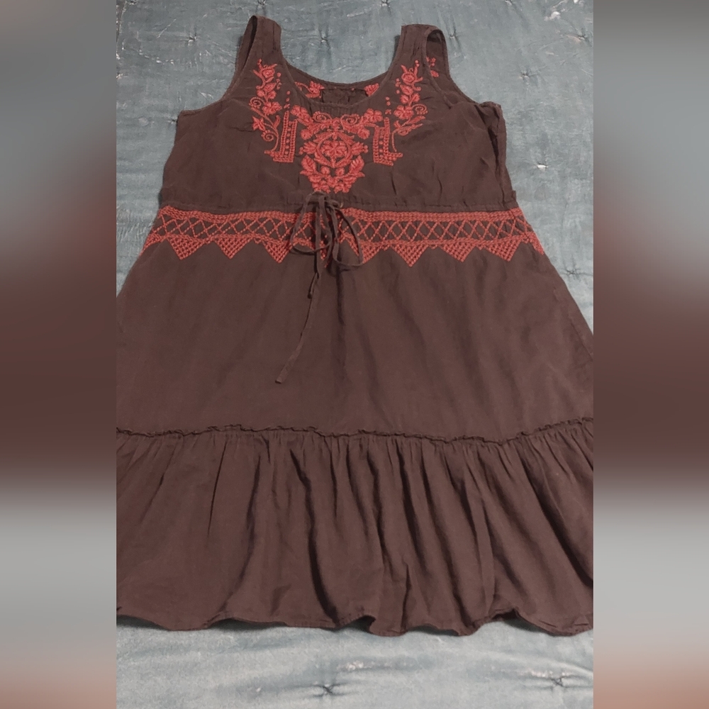 Johnny Was Black and Red Dress
